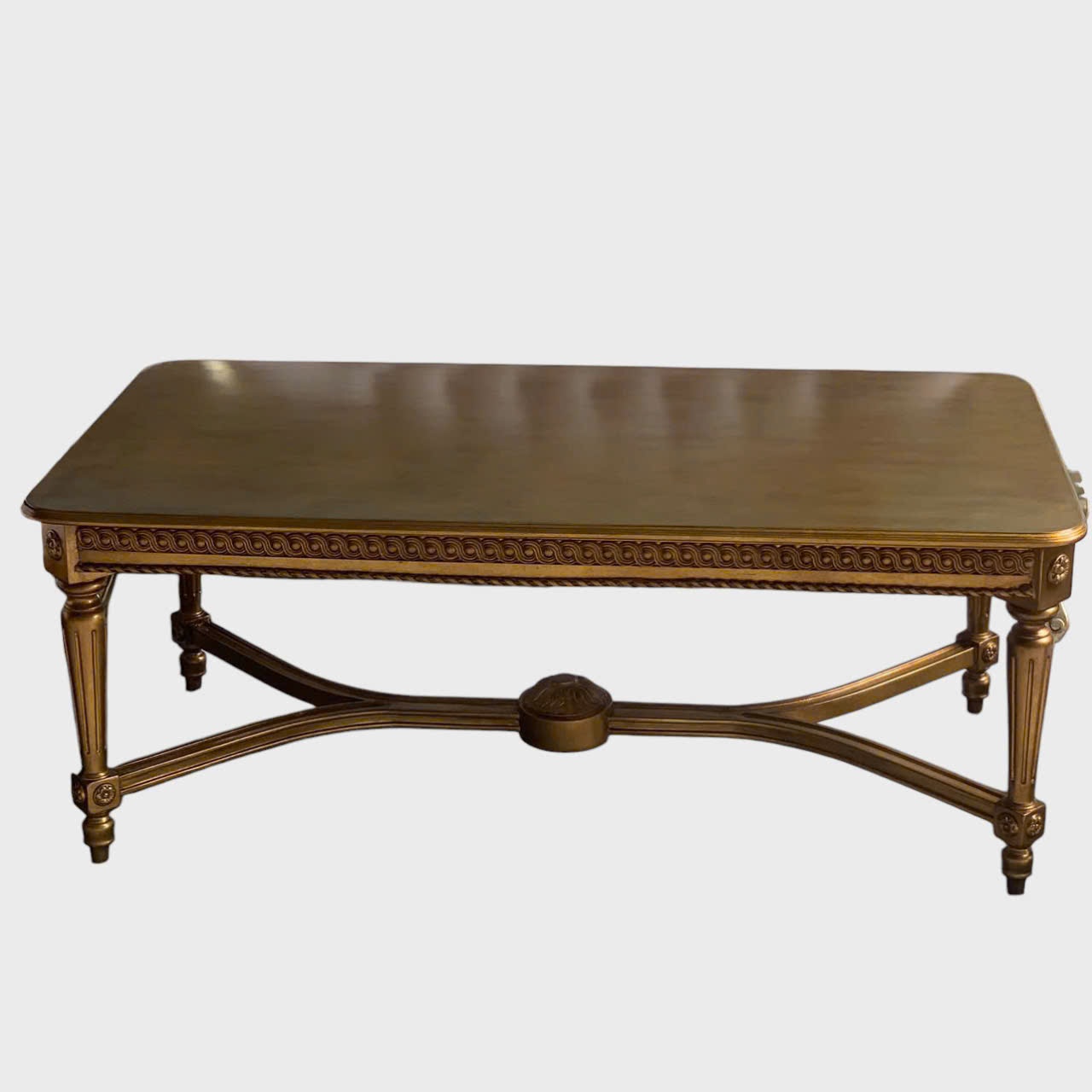 BỘ SOFA PHÒNG KHÁCH LOUIS XVI DÁN LÁ VÀNG