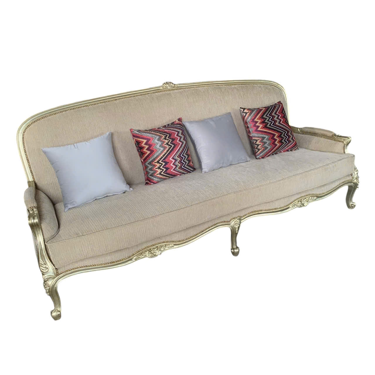 BỘ SOFA PHÒNG KHÁCH LOUIS XV CHẠM HOA MAI