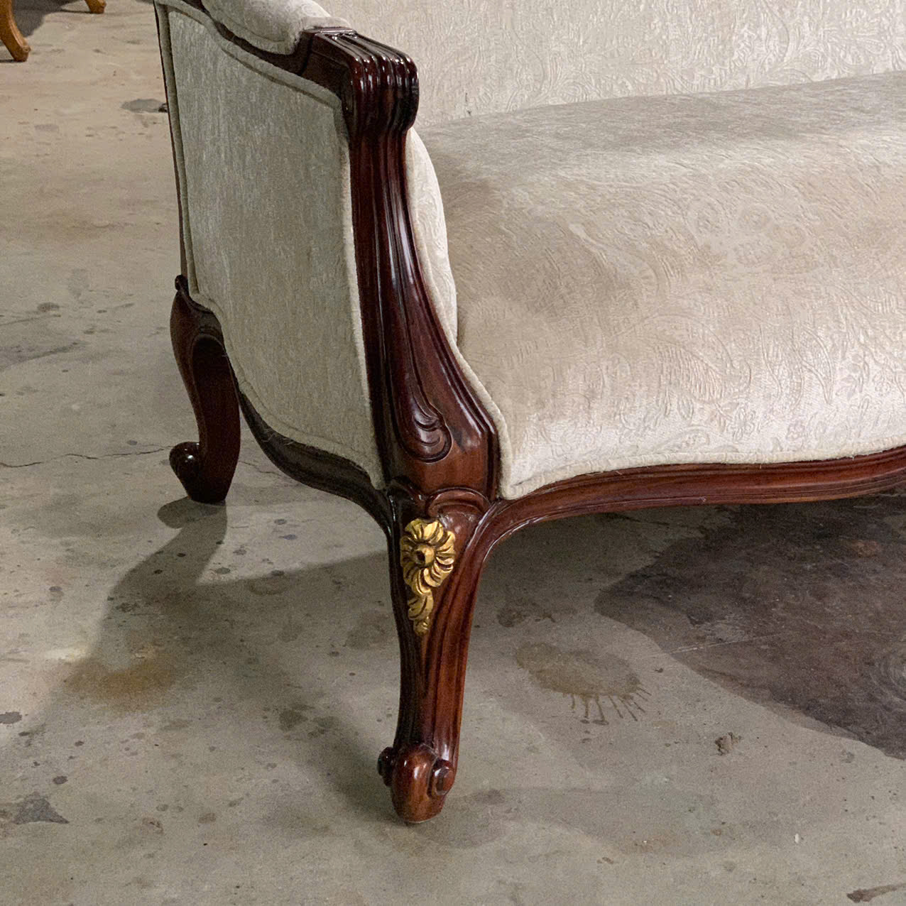 SOFA HOA MAI LOUIS XV MÀU NÂU