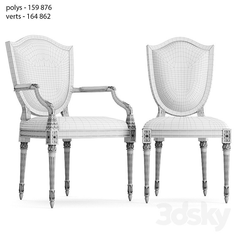 Ghế ăn cổ điển Louis XVI Gianfranco ferre