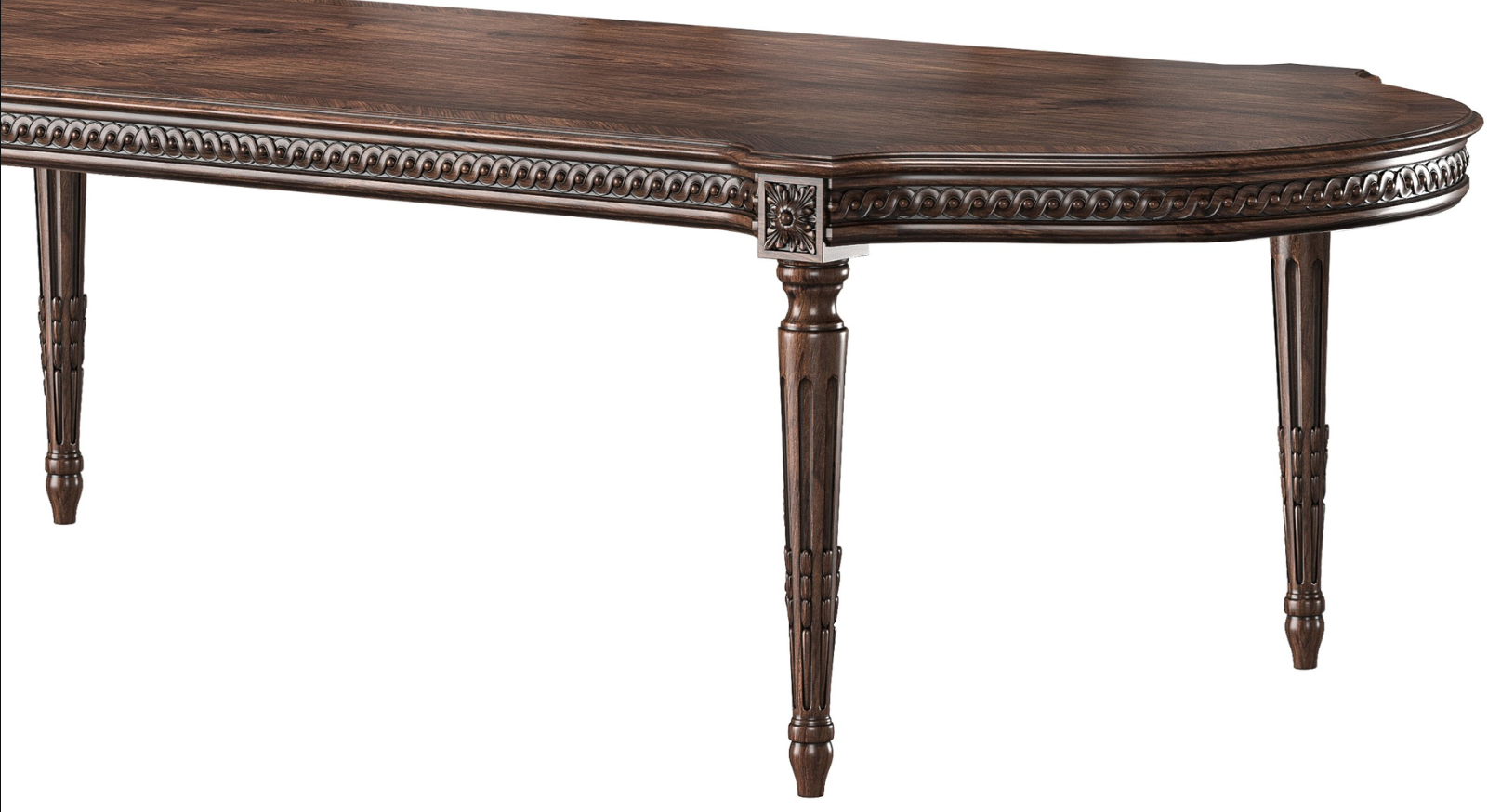 bàn ăn cổ điển hình bầu dục Louis XVI Chairish