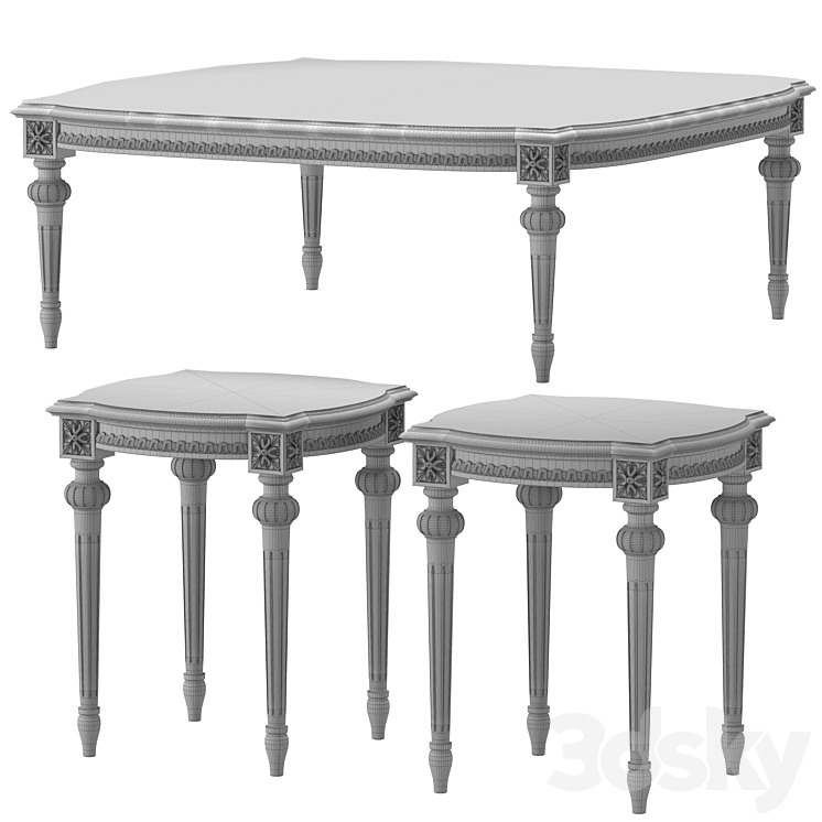 BÀN TRÀ TÂN CỔ ĐIỂN LOUIS XVI CHAIRISH