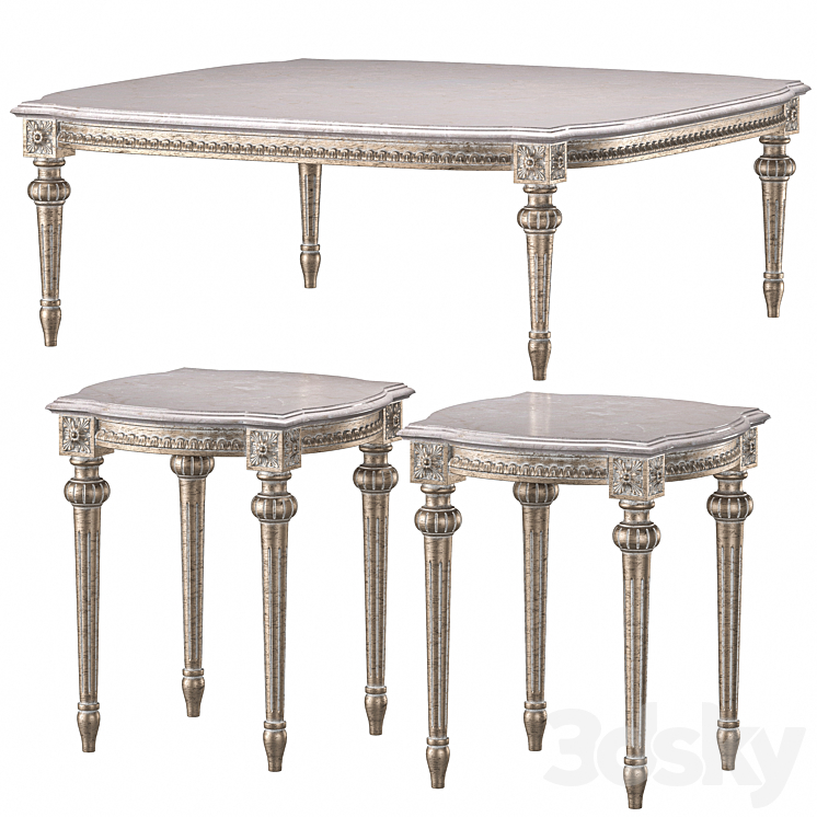 BÀN TRÀ TÂN CỔ ĐIỂN LOUIS XVI CHAIRISH