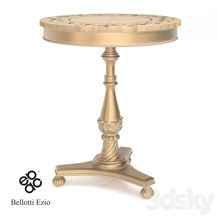 BÀN TRÀ TRÒN NHỎ BELLOTTI PHONG CÁCH CỔ ĐIỂN