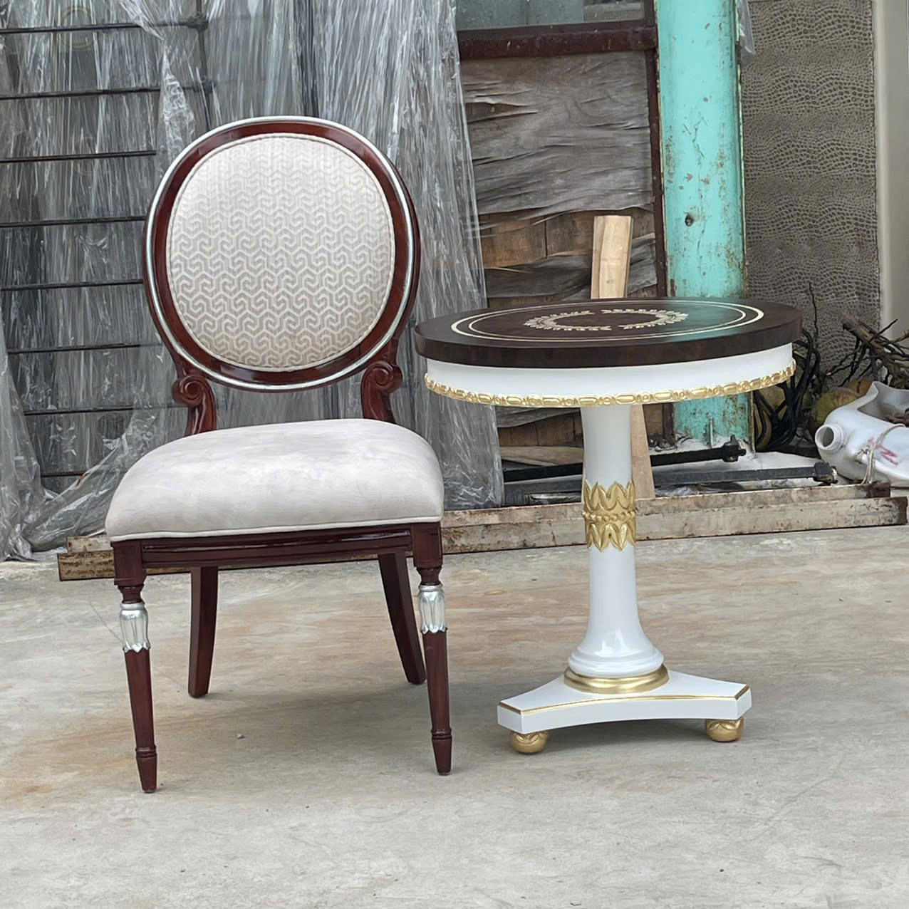 Ghế ăn tân cổ điển Ý Sevensedie Olga