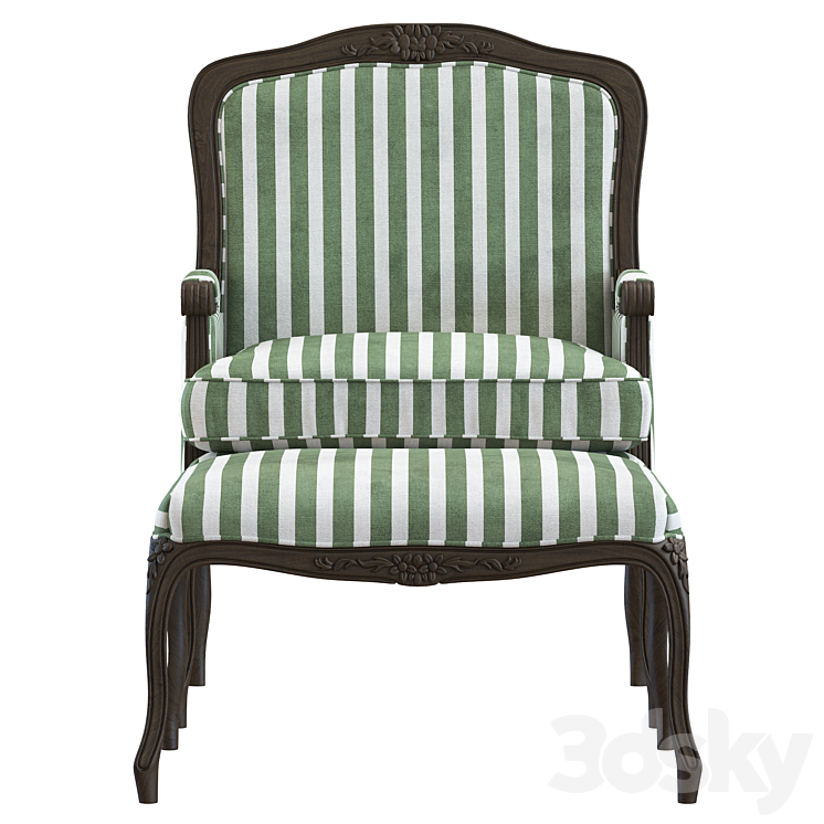 GHẾ BÀNH TÂN CỔ ĐIỂN ELISABETTA KÈM ĐÔN