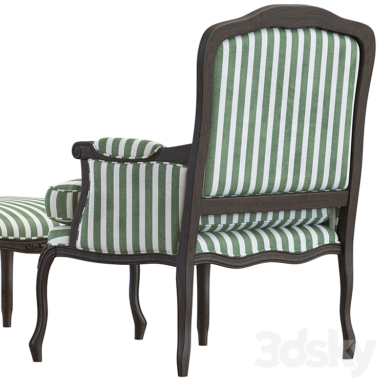 GHẾ BÀNH TÂN CỔ ĐIỂN ELISABETTA KÈM ĐÔN