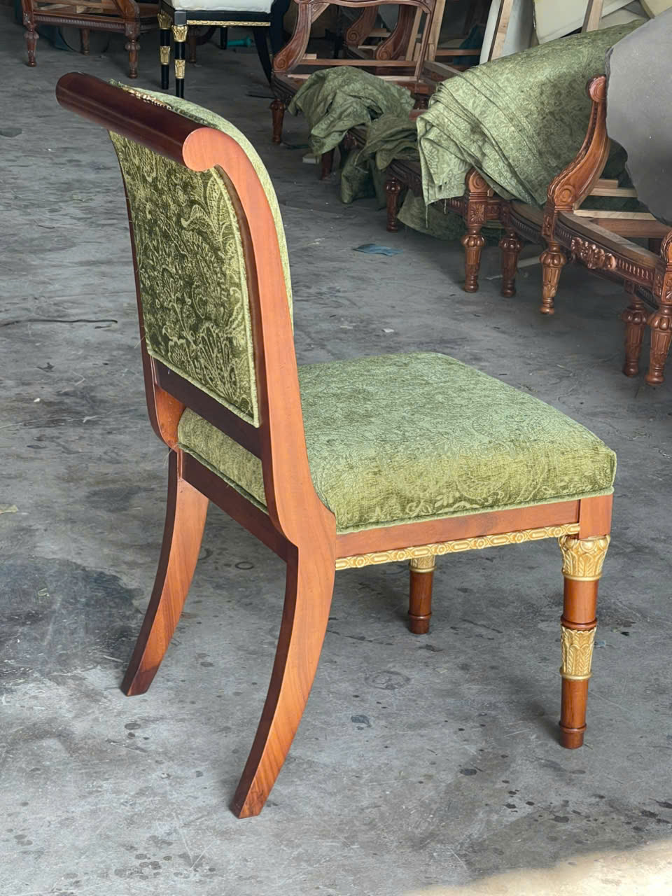 GHẾ ĂN TÂN CỔ ĐIỂN KHÔNG TAY WELINGTON