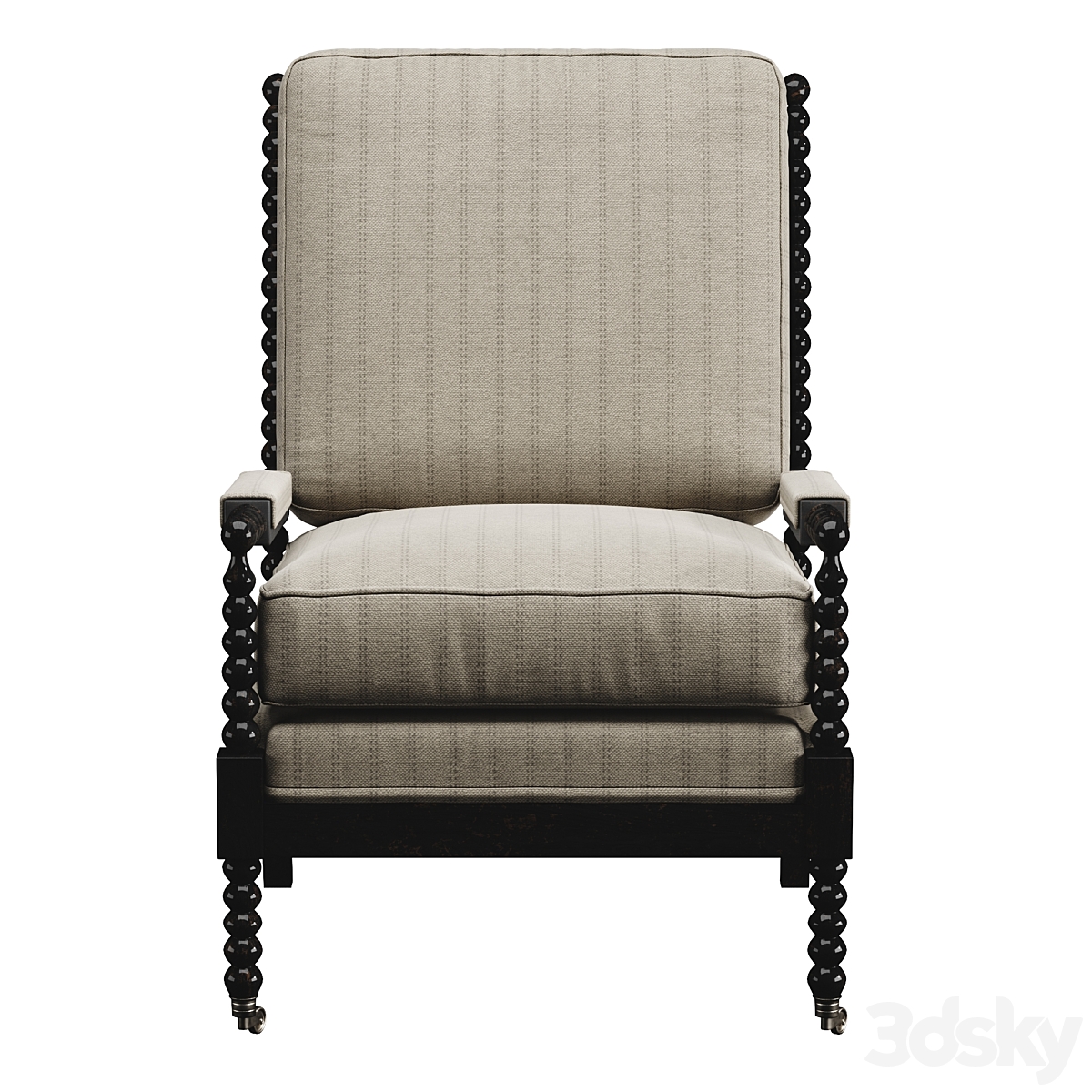 sofa đơn bọc vải phong cách cổ điển