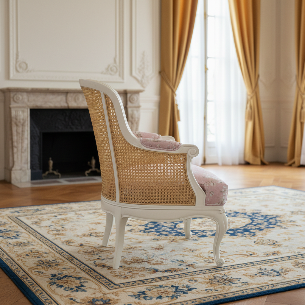 Ghế đơn armchair phong cách tân cổ điển Pháp