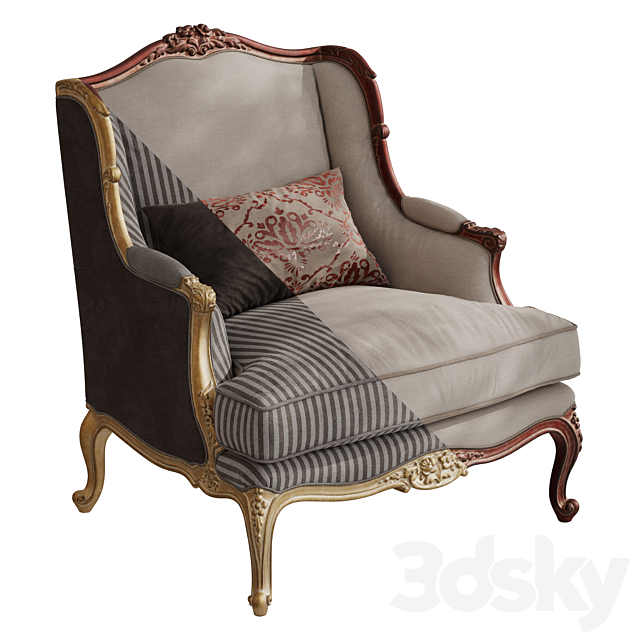 sofa đơn Louis cổ điển