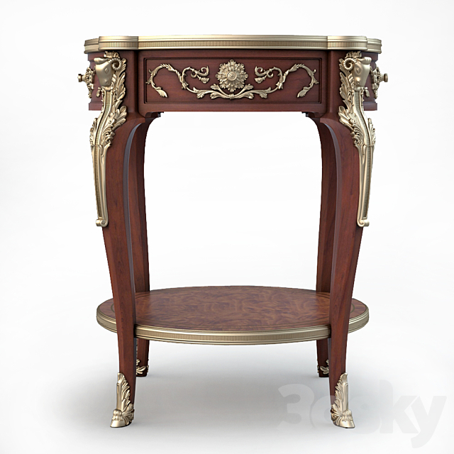 bàn trà nhỏ decor phong cách Louis 15