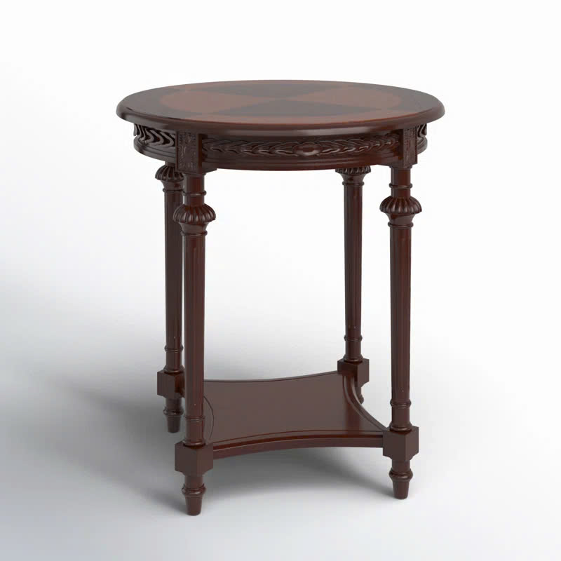 bàn trà tròn nhỏ cổ điển louis 16