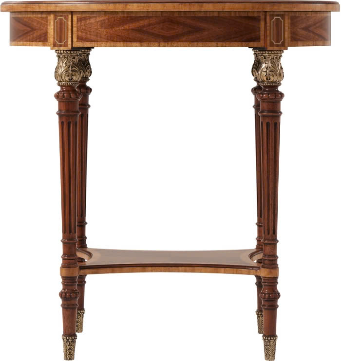 bàn trà tròn nhỏ Louis 16