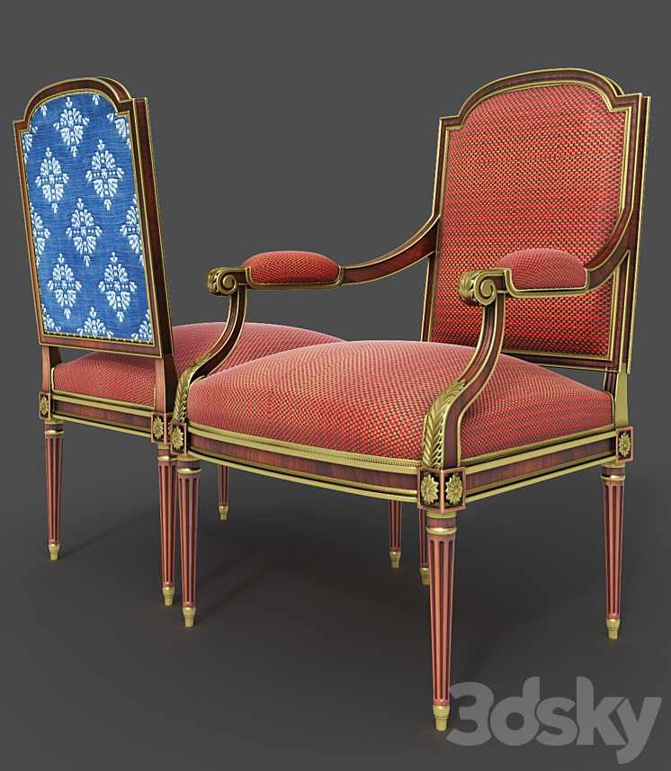 Bộ bàn ghế ăn cổ điển Pháp phong cách Regency