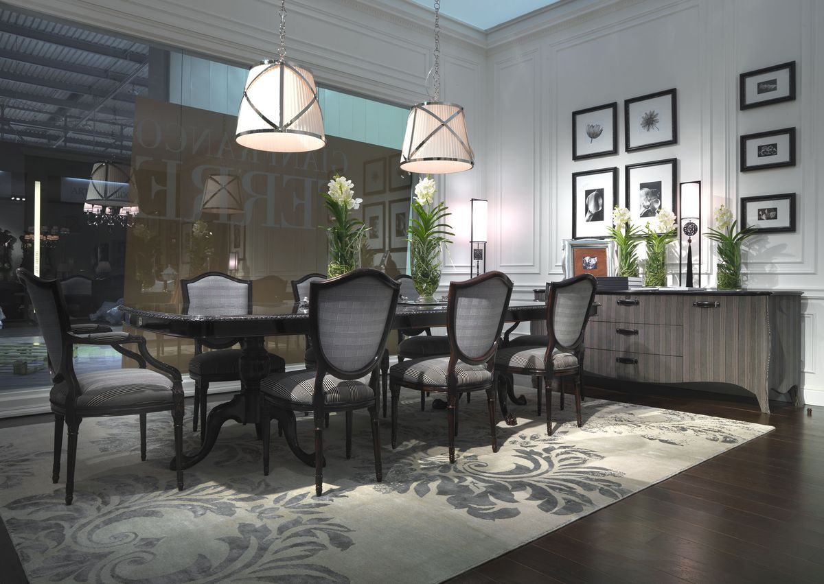 Bộ bàn ghế ăn cổ điển Louis XVI Gianfranco ferre