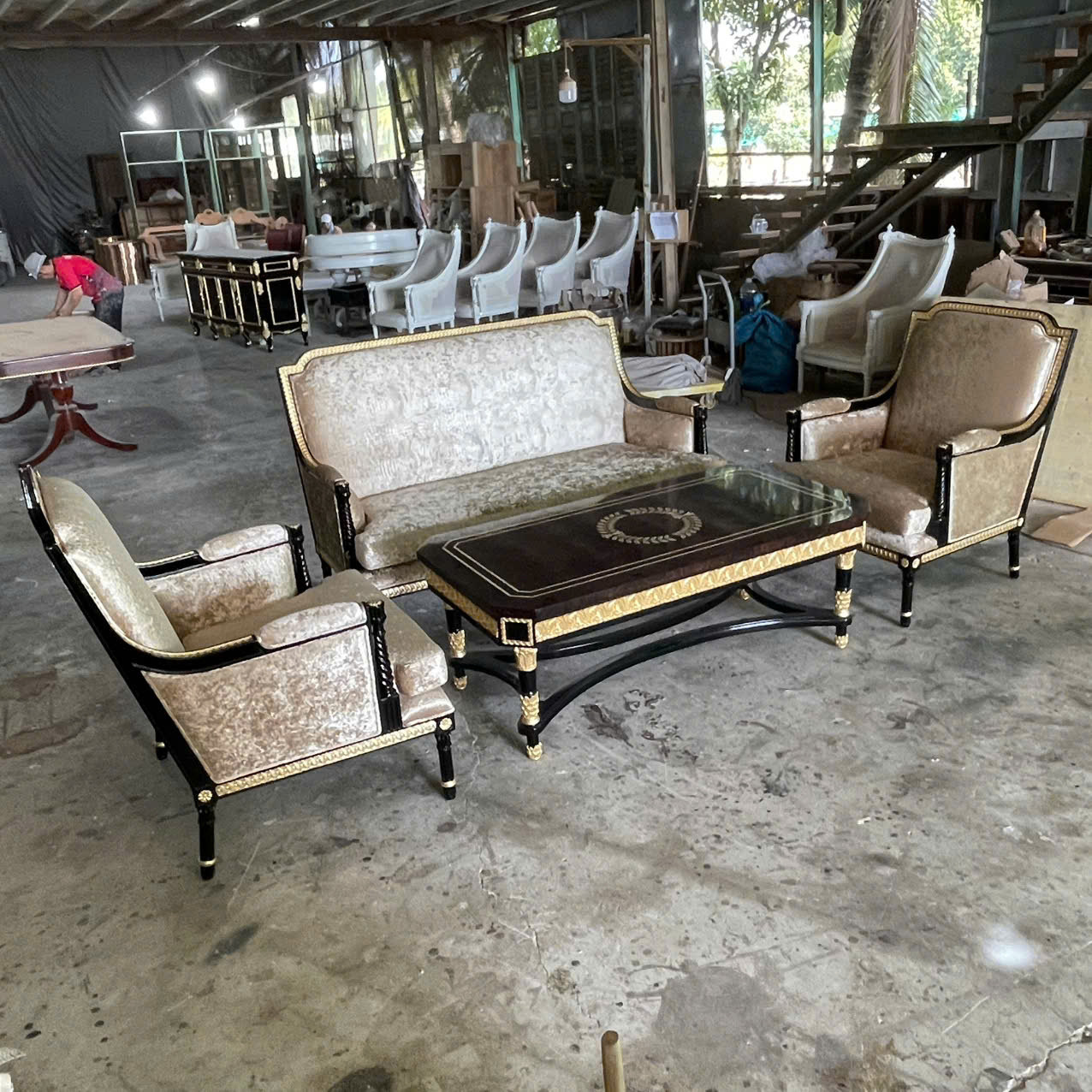 bộ sofa cổ điển Kati Louis 16