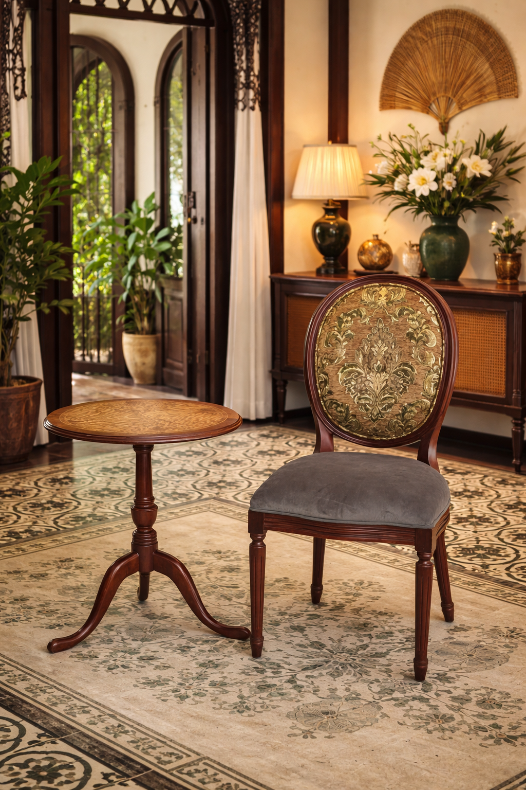 ghế-ăn-cổ-điển-louis16-không tay