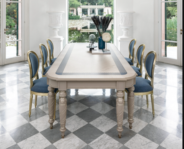 Bộ ghế ăn cổ điển Louis XVI Cromie