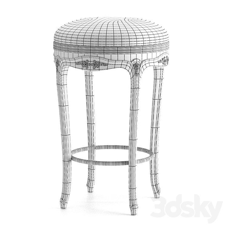 ghế bar tân gỗ tân cổ điển Angelo Cappenllini