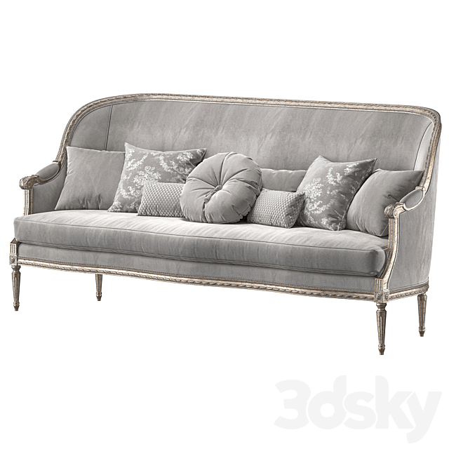 Sofa băng cổ điển Louis XVI