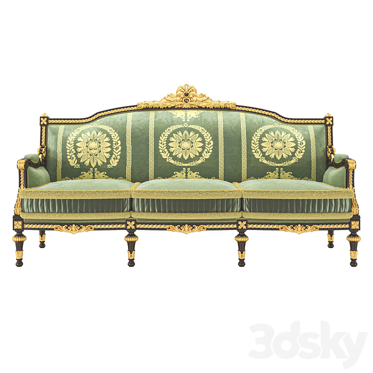 Sofa băng cổ điển Modenese Louis 16