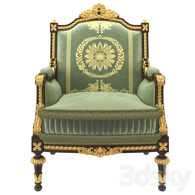 Ghế sofa đơn cao cấp cổ điển Modenese Gastone Louis 16 