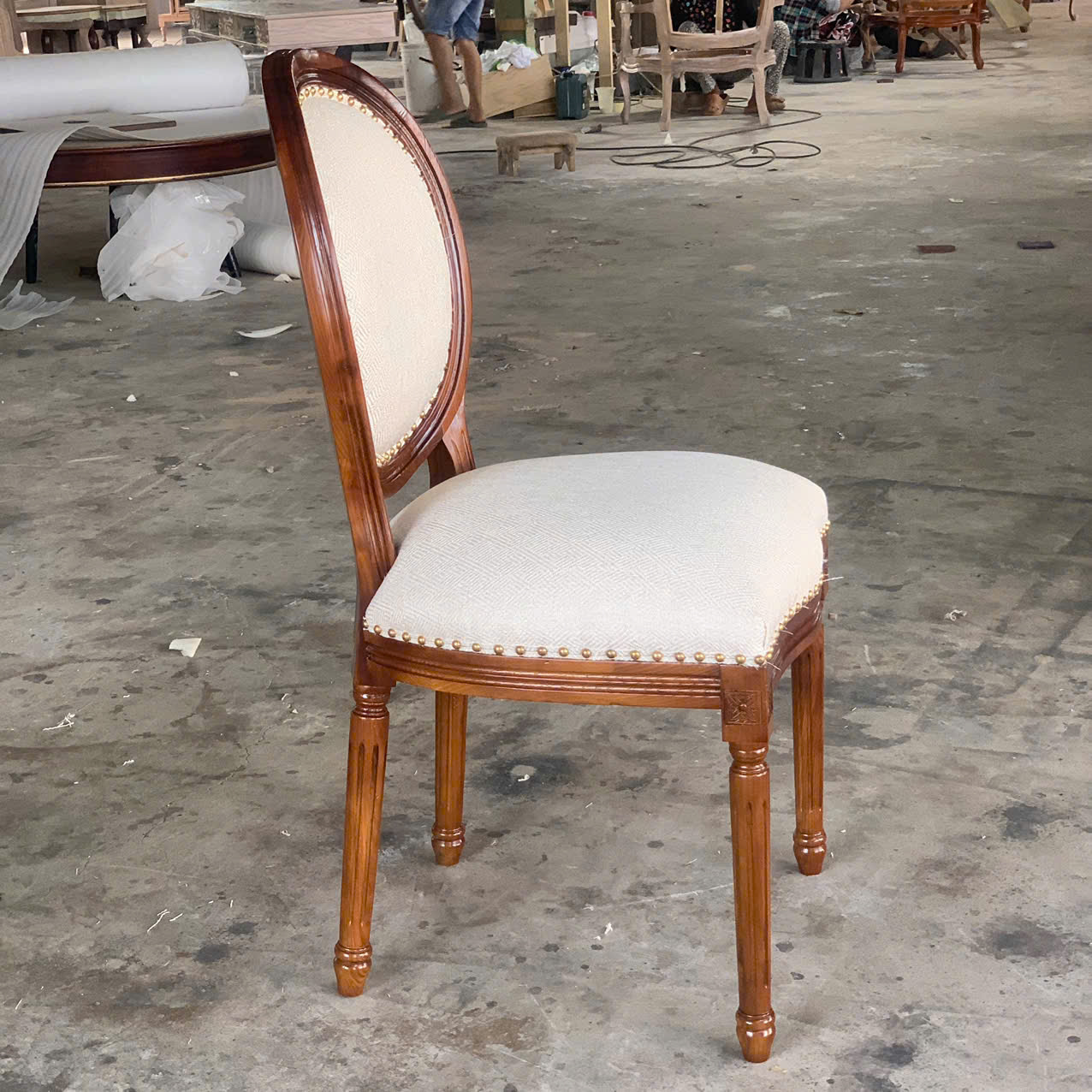 ghế louis tân cổ điển không tay